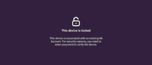 Что означает this device is locked xiaomi 7