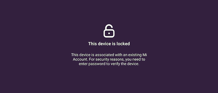 This device is locked на Xiaomi